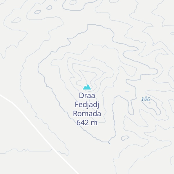 Map of Draa Fedjadj Romada