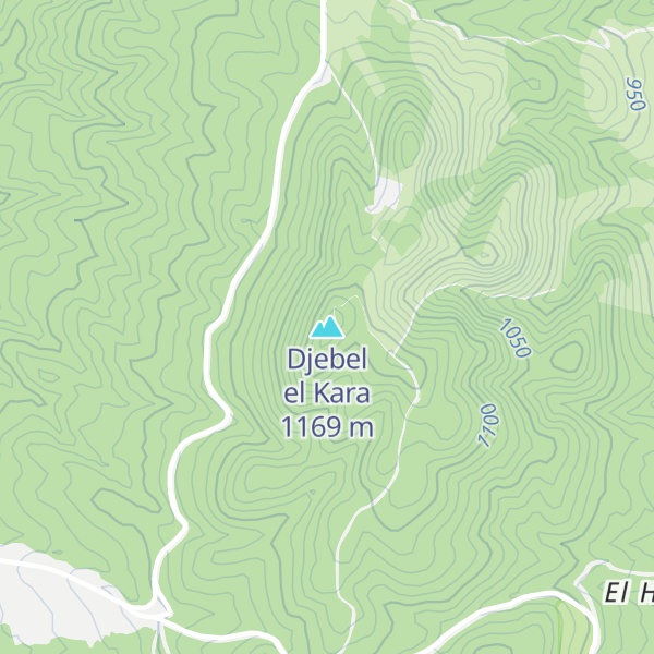 Map of Djebel el Kara