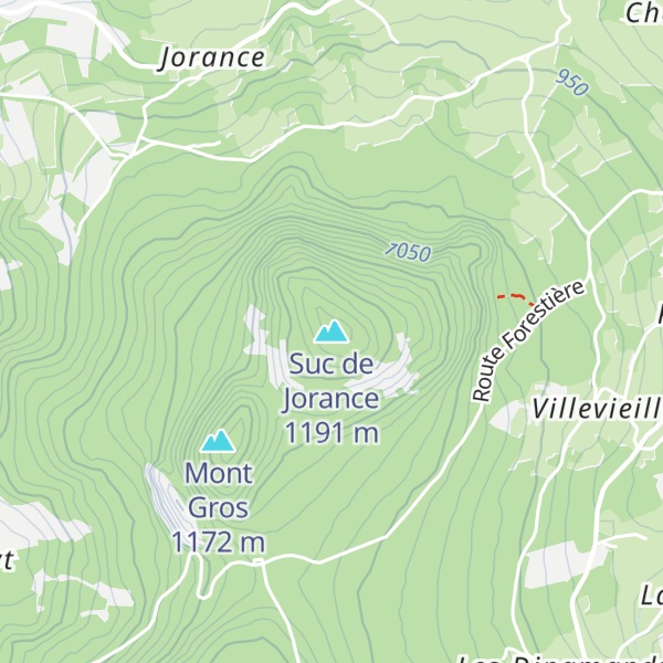 Map of Suc de Jorance