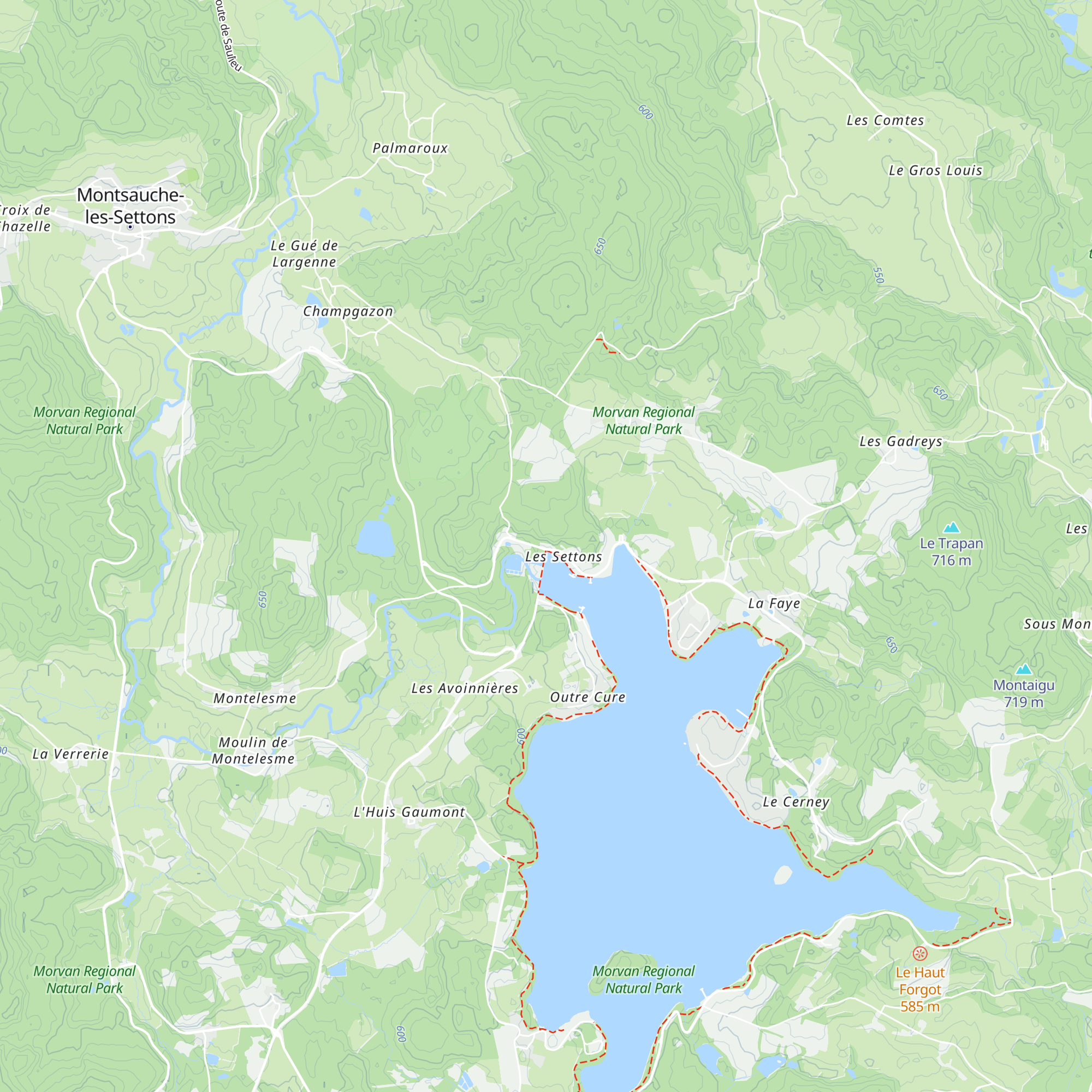 Maison des Grands Lacs du Morvan map