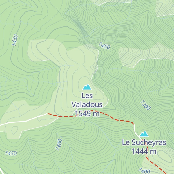 Map of Les Valadous