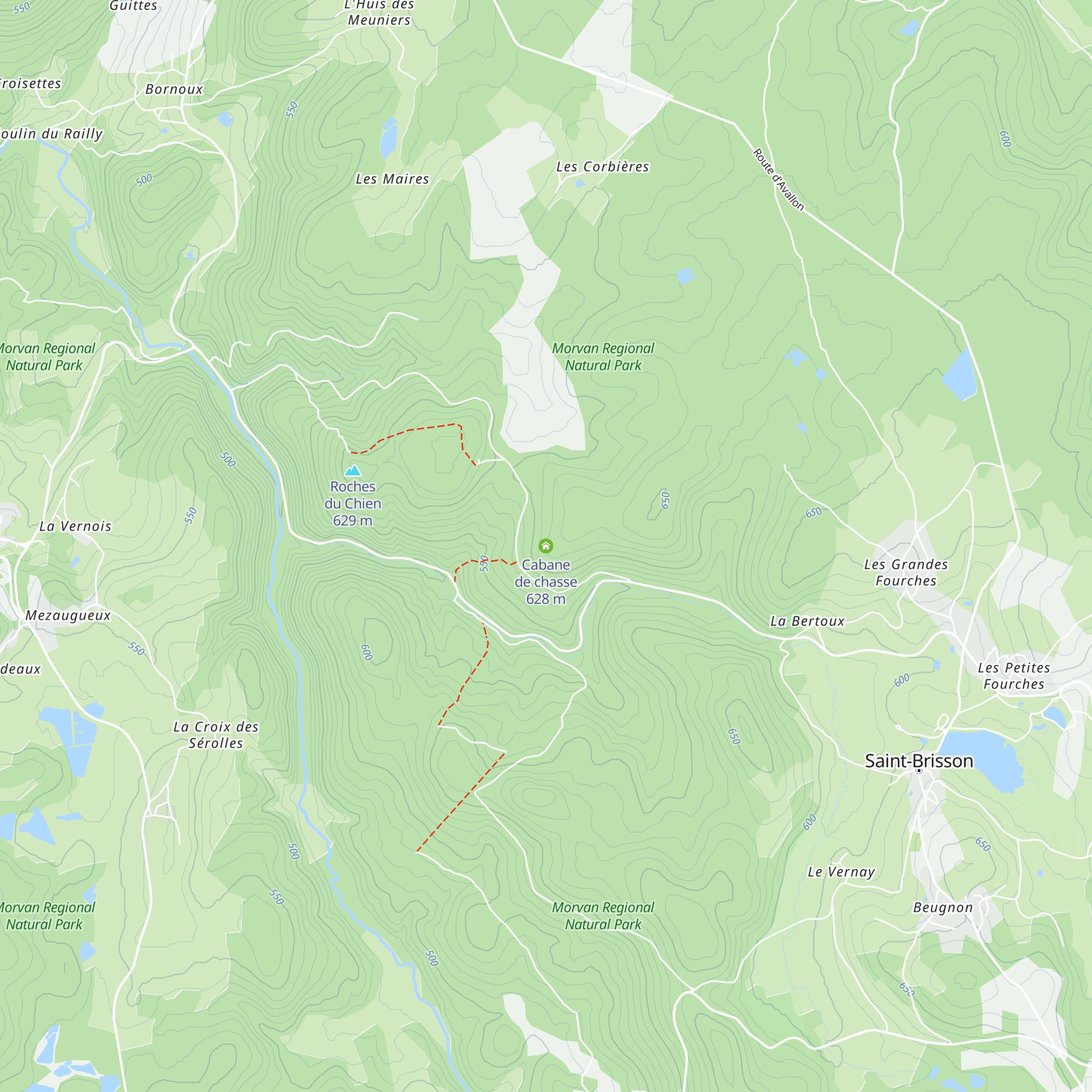 Cabane de chasse map
