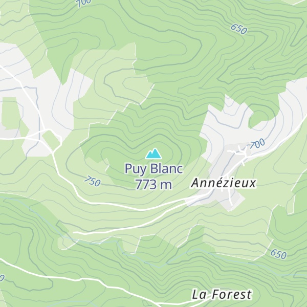 Map of Puy Blanc