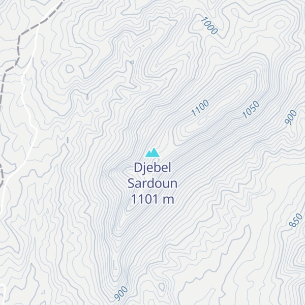 Map of Djebel Sardoun