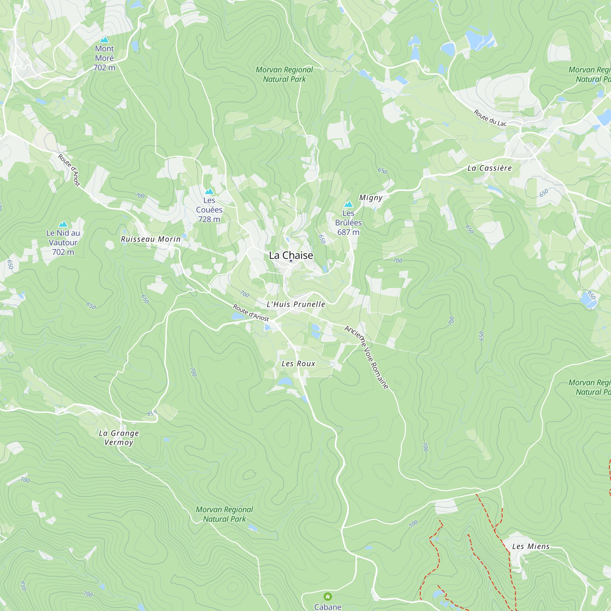 Gîtes d’Étape map