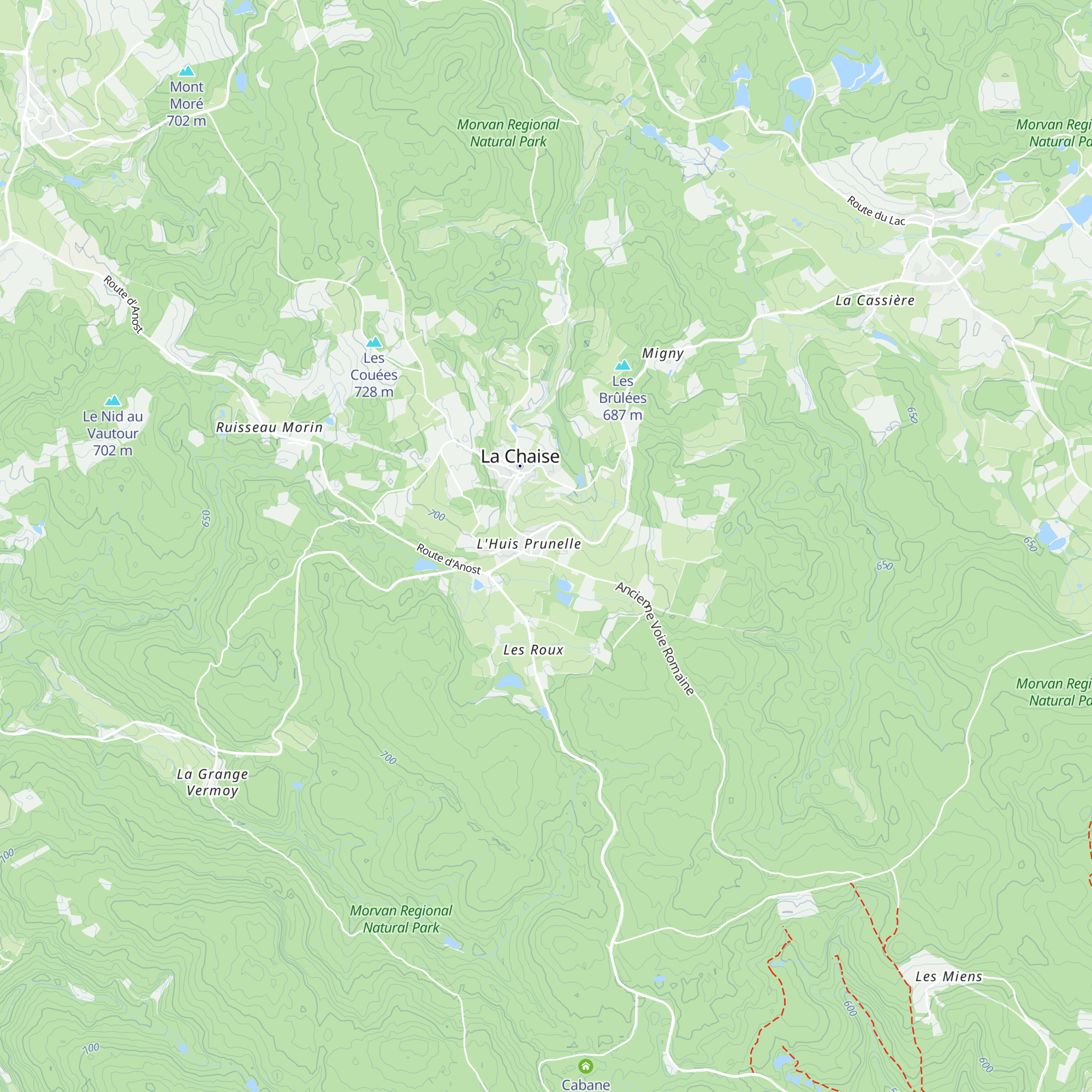 Gîtes d’Étape map