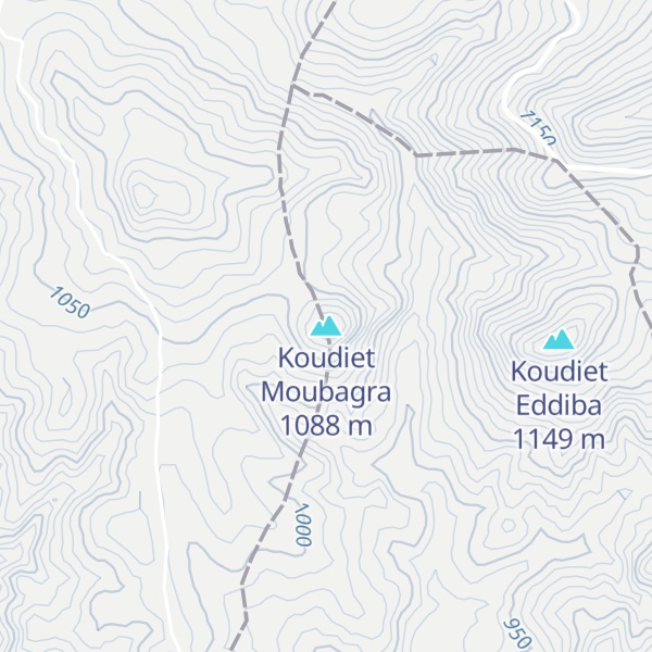 Map of Koudiet Moubagra