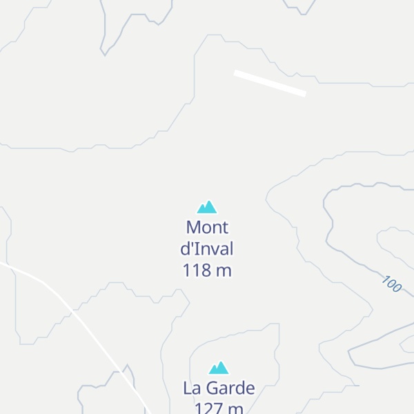 Map of Mont d'Inval