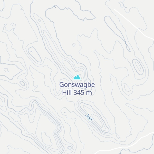 Map of Gonswagbe Hill