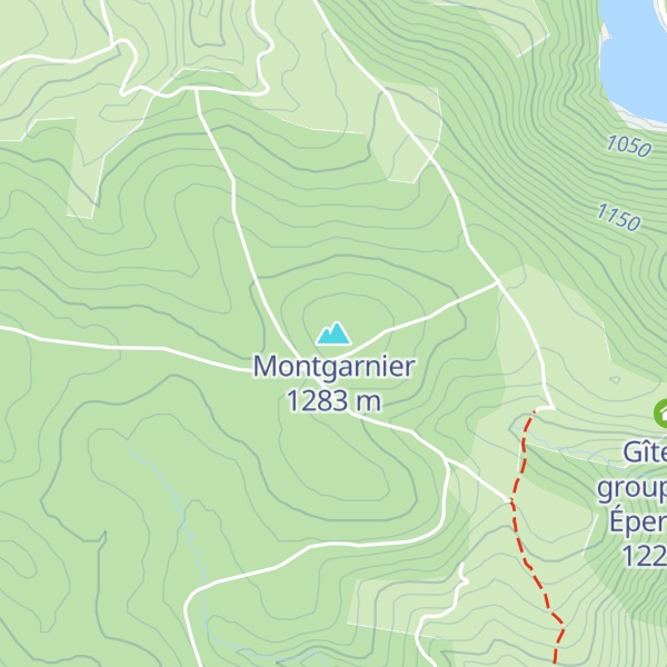 Map of Montgarnier