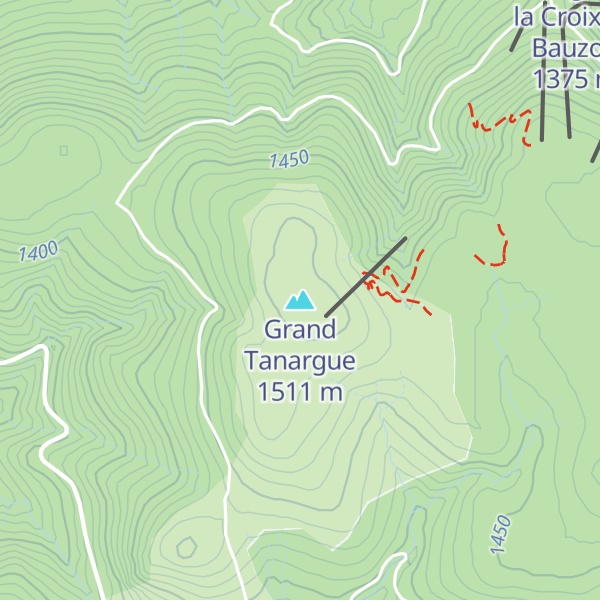 Map of Grand Tanargue