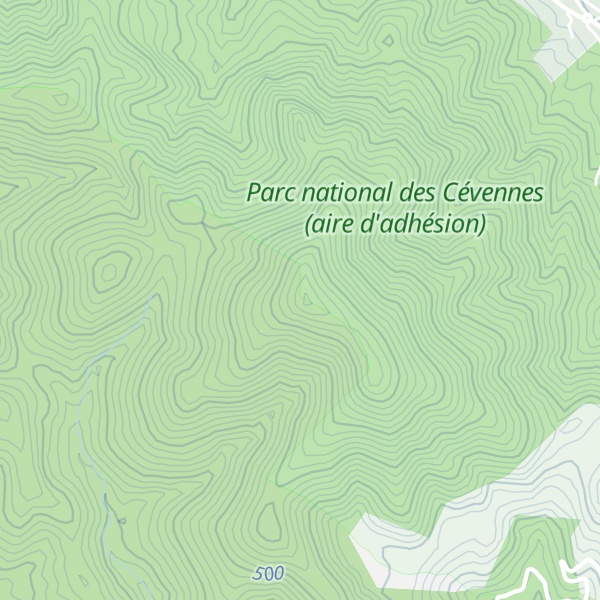 Map of Montagne du Rouvergue