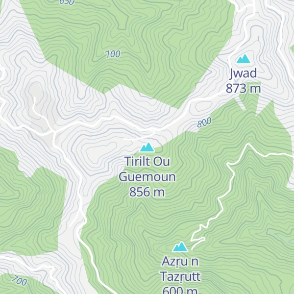 Map of Tirilt Ou Guemoun