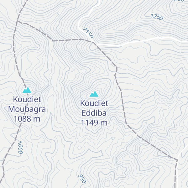Map of Koudiet Eddiba
