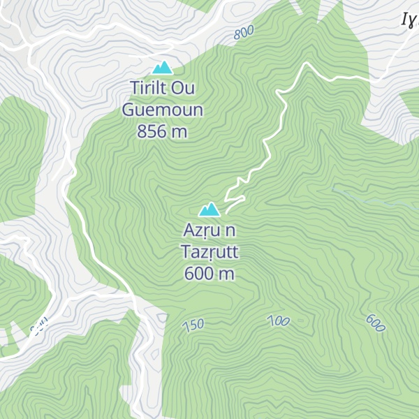 Map of Azṛu n Tazṛutt