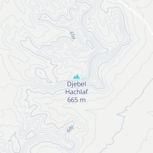 Map of Djebel Hachlaf