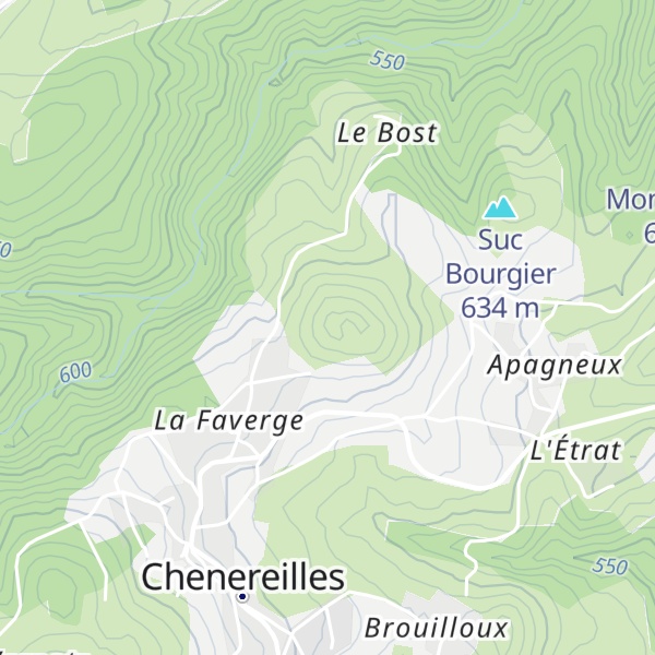 Map of Coulée basaltique de Chenereilles