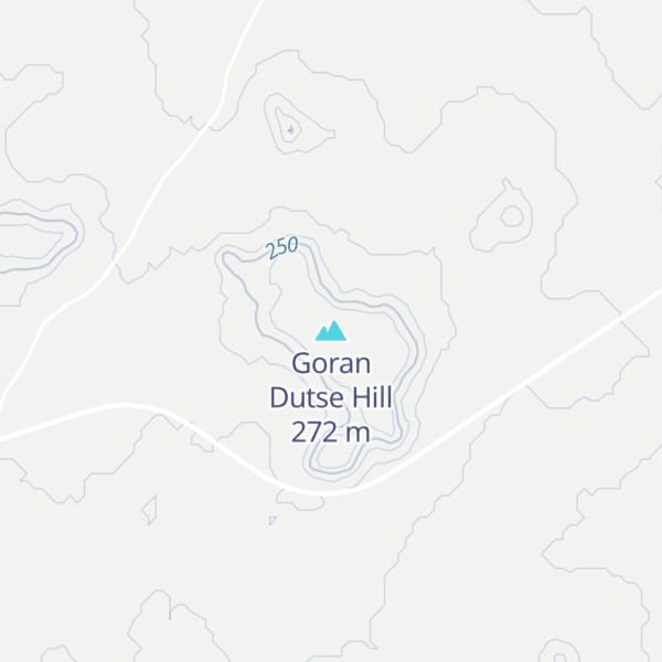 Map of Goran Dutse Hill