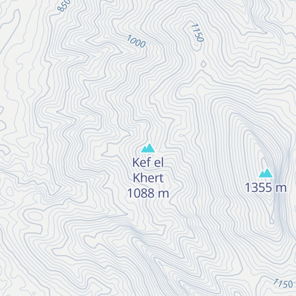 Map of Kef el Khert