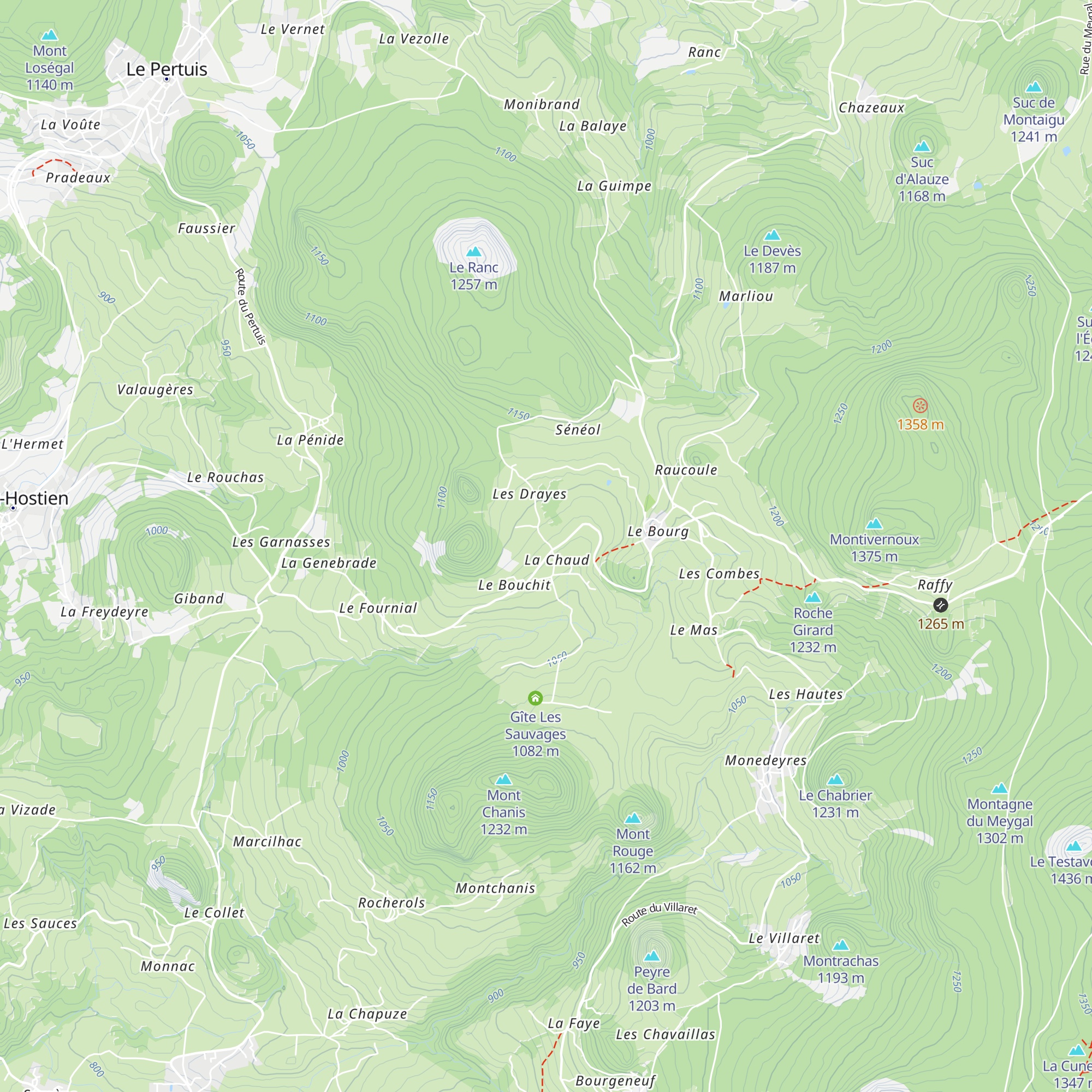 Gîte La Mathe map