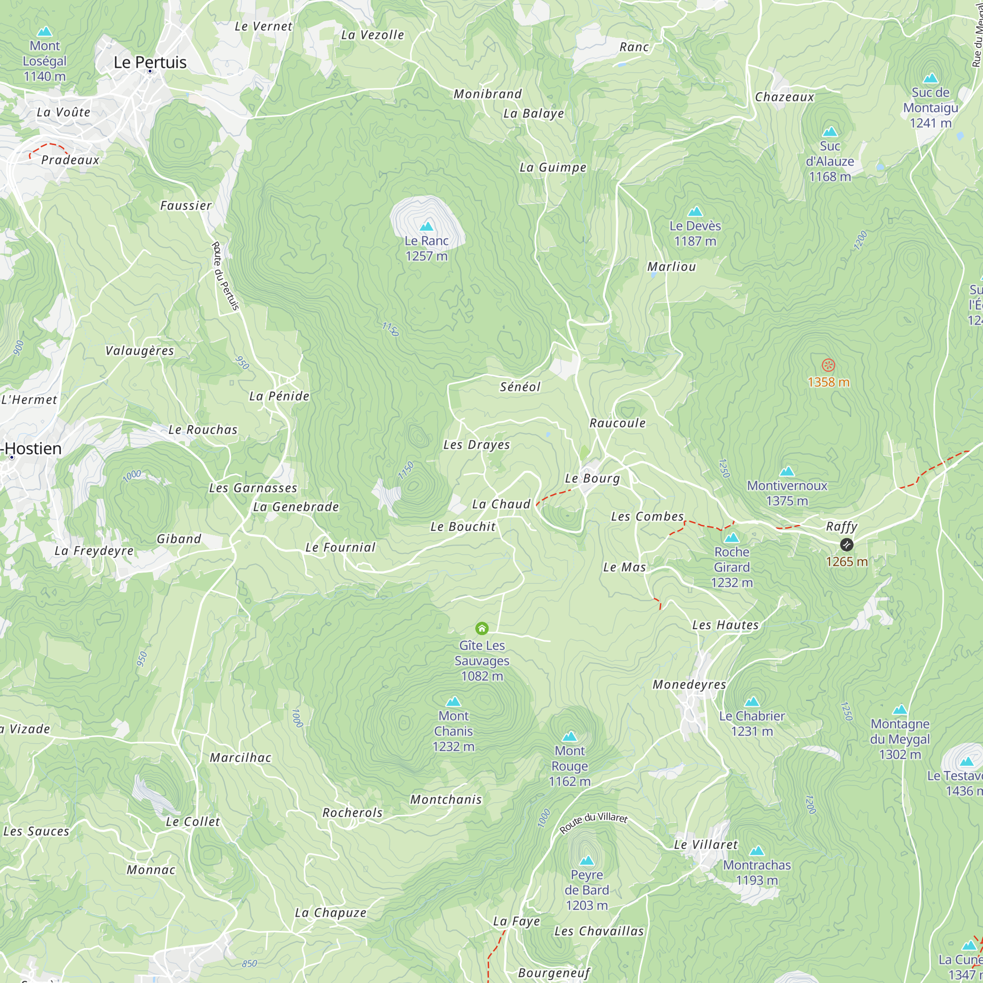 Gîte La Mathe map