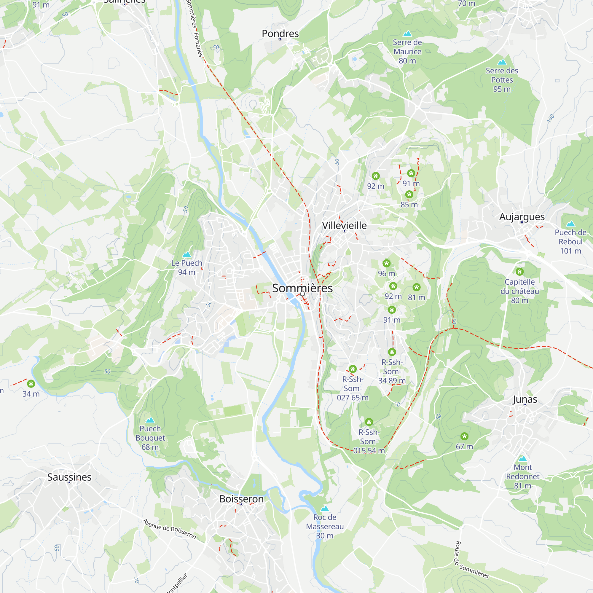 Office de Tourisme du pays de Sommières map