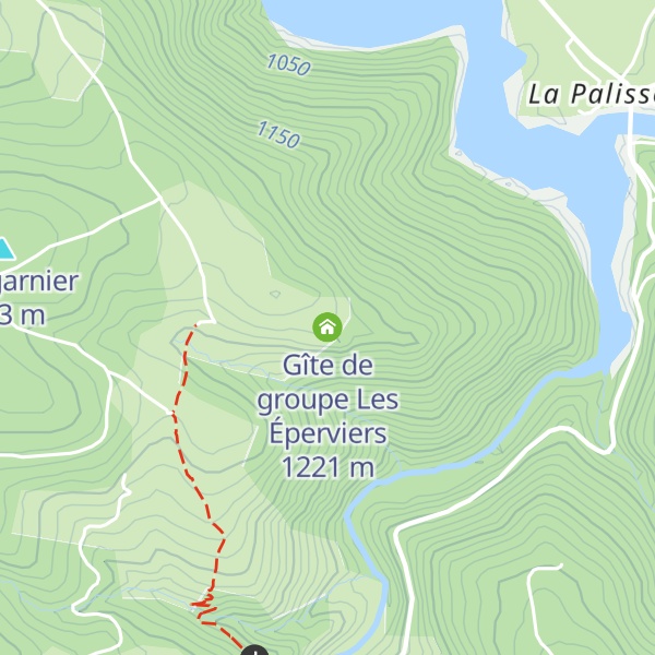Map of Gîte de groupe Les Éperviers