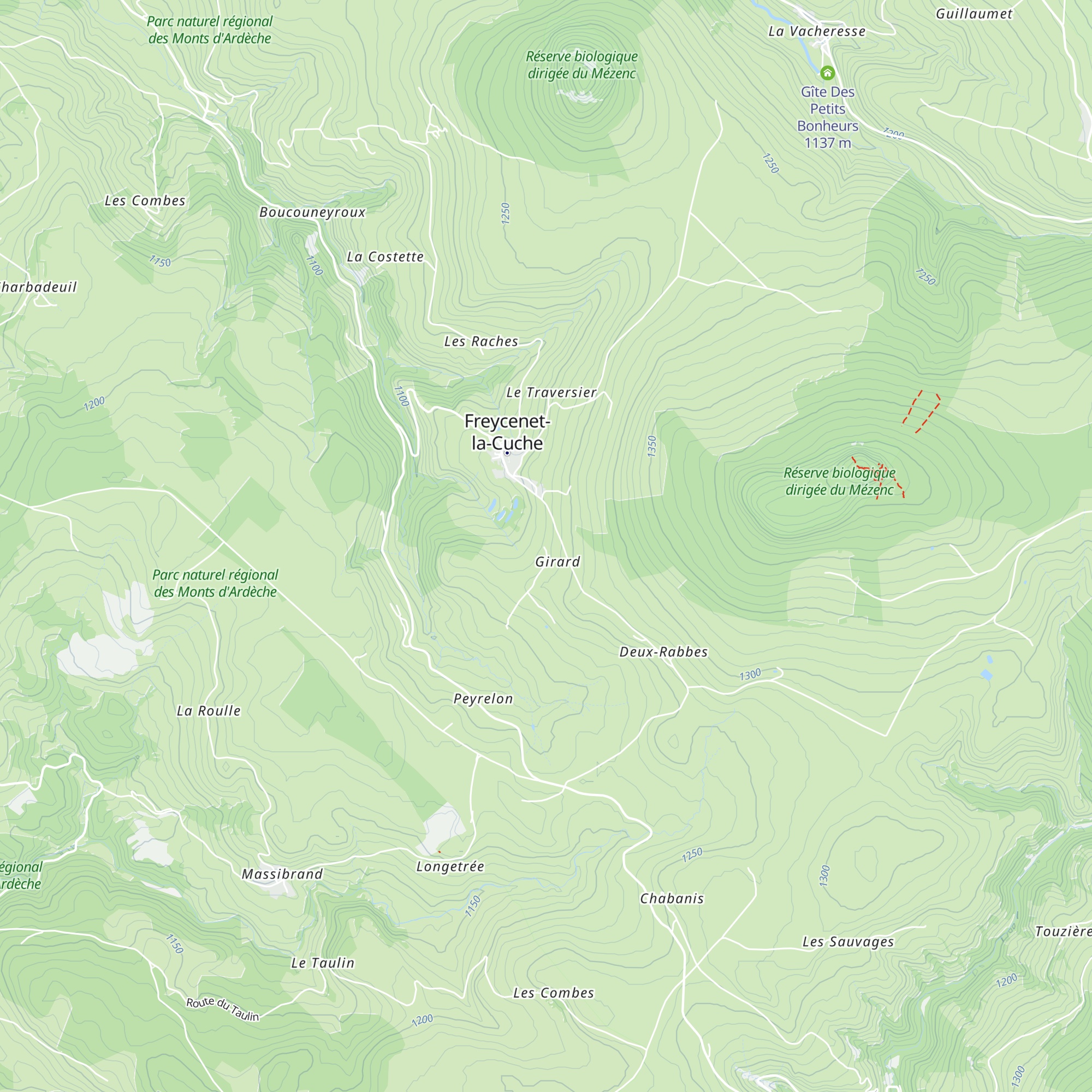 Gîte Épicéas et Digitales map
