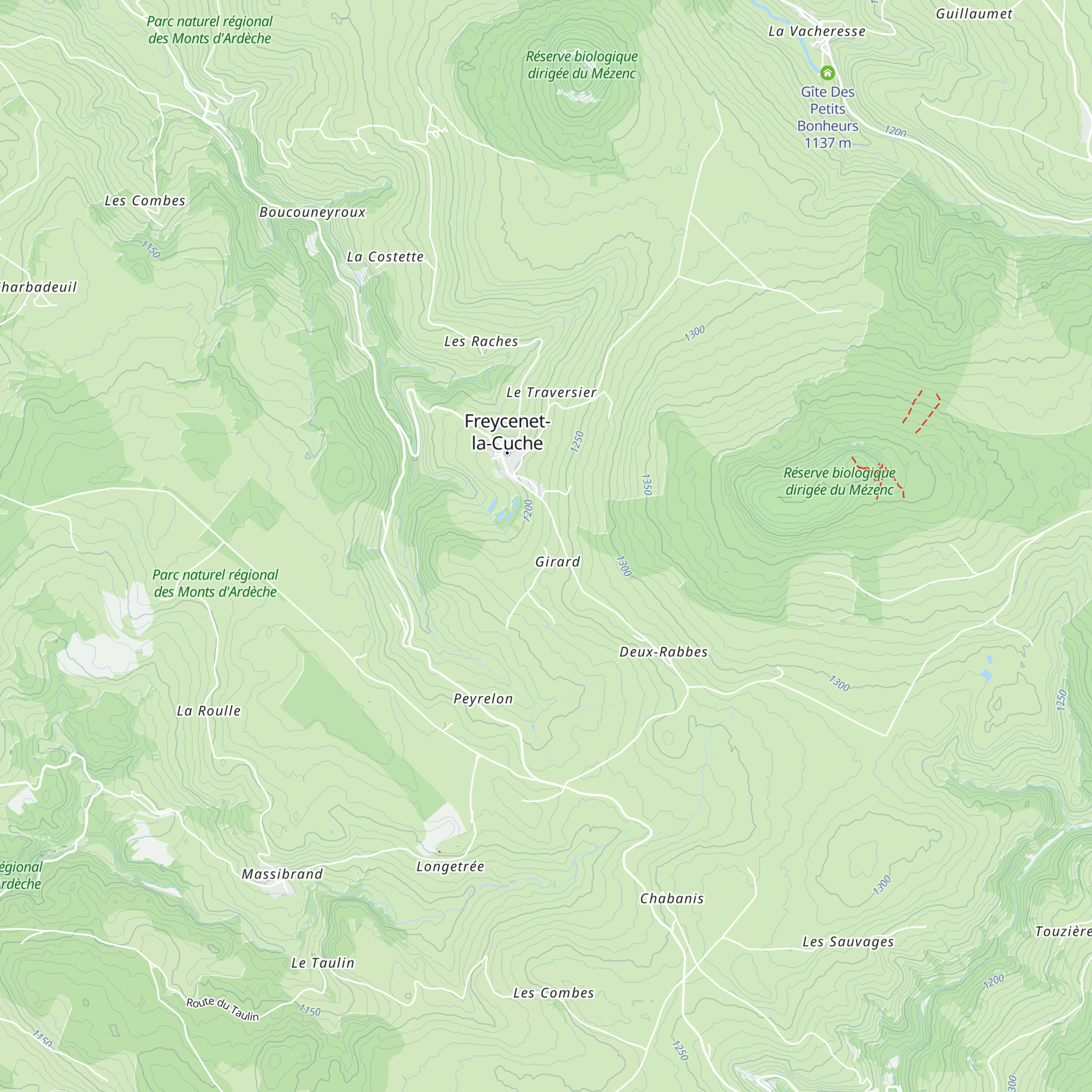 Gîte Épicéas et Digitales map