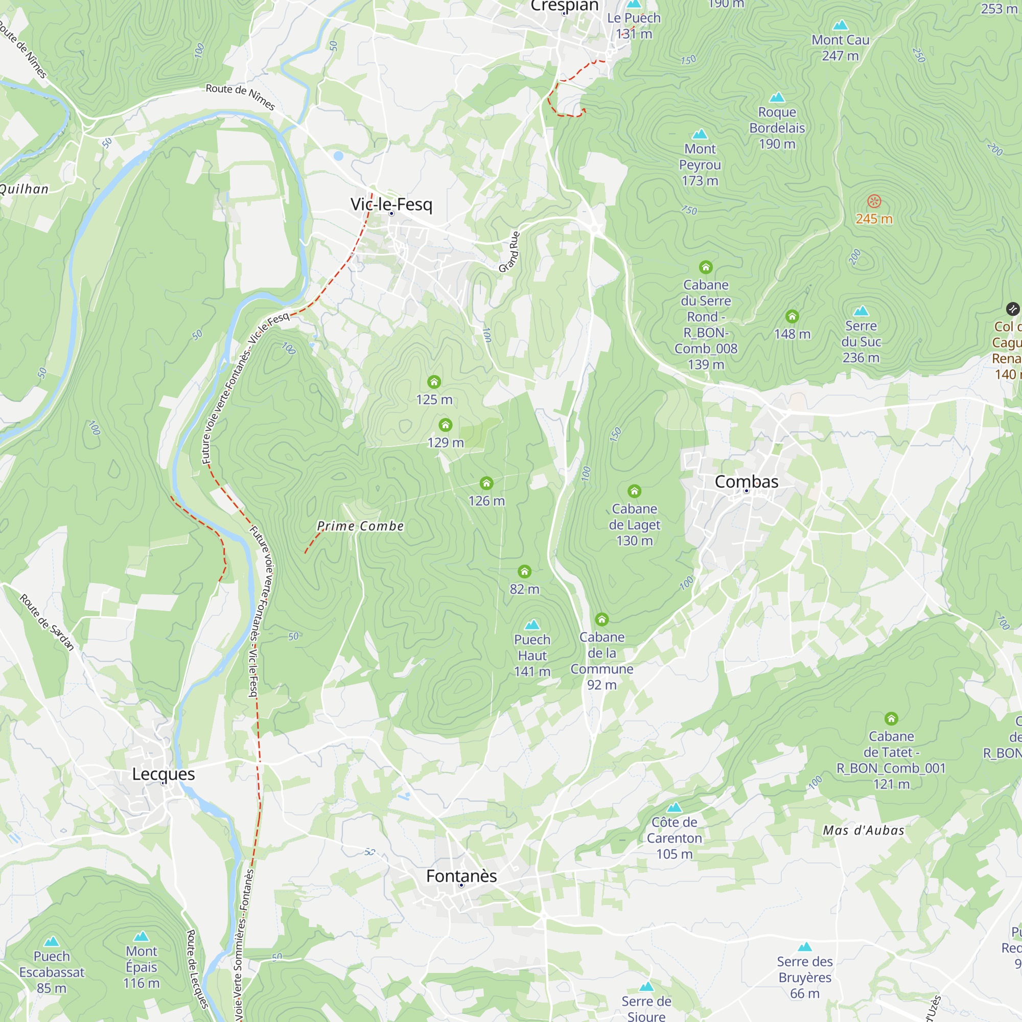 Cabane du Vieux Chêne map