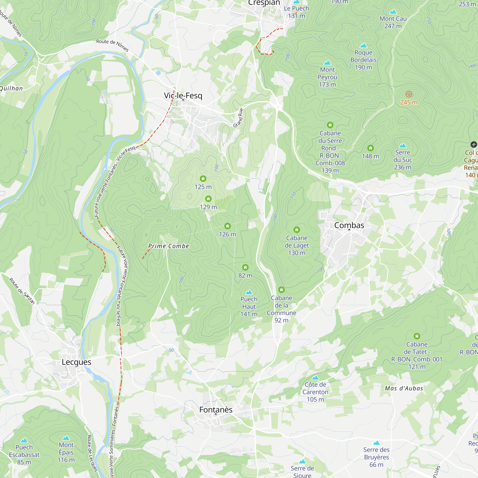 Cabane du Vieux Chêne map
