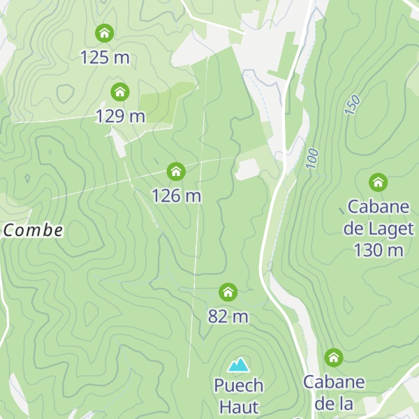 Map of Cabane du Vieux Chêne