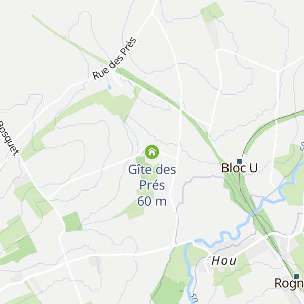 Map of Gîte des Prés