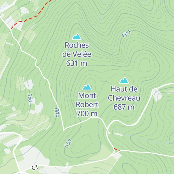 Map of Mont Robert