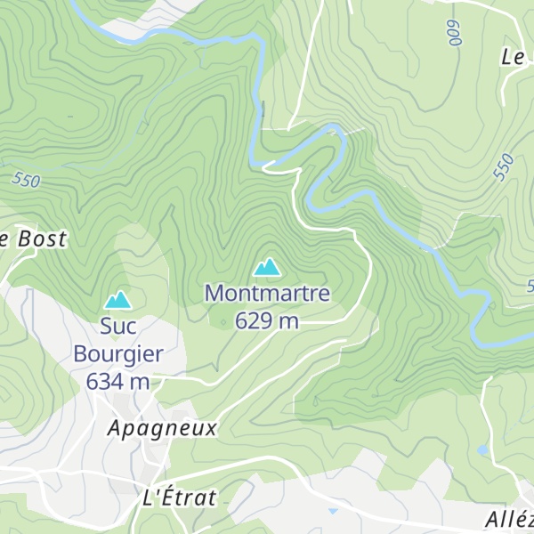 Map of Montmartre