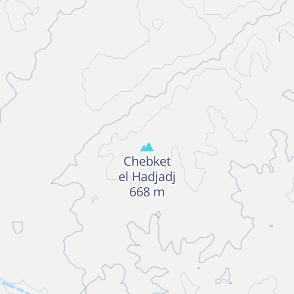 Map of Chebket el Hadjadj