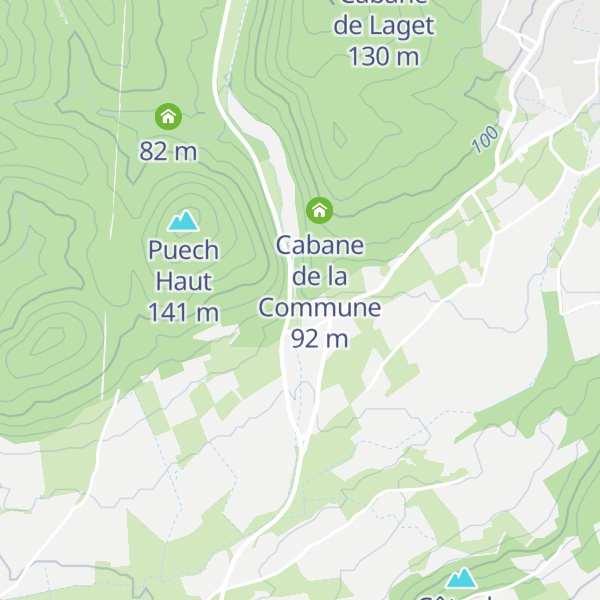 Map of Cabane de Perrier