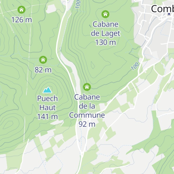 Map of Cabane de la Commune