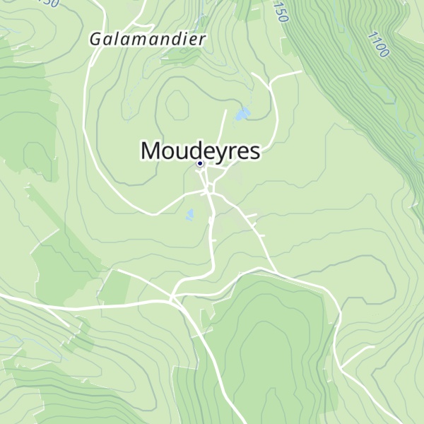 Map of Gîtes de la Chaumière d'Alambre