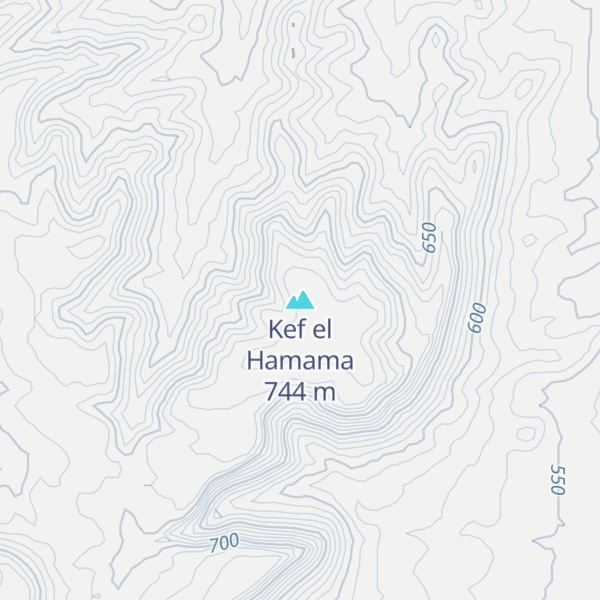 Map of Kef el Hamama
