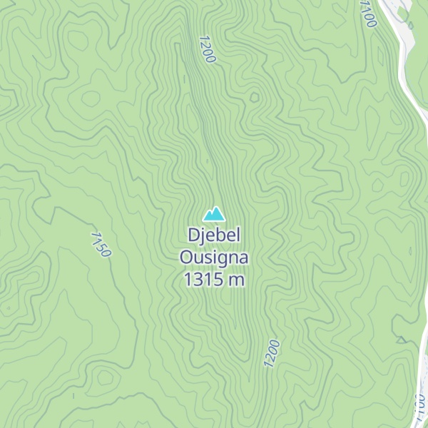Map of Djebel Ousigna