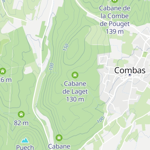 Map of Cabane de Laget