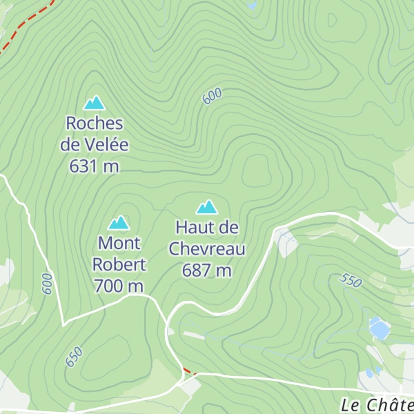 Map of Haut de Chevreau