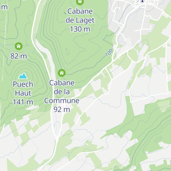 Map of Cabane de Perrier