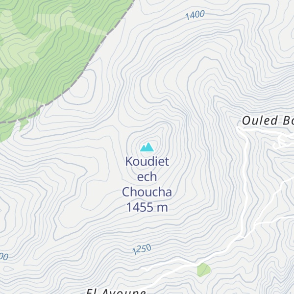 Map of Koudiet ech Choucha