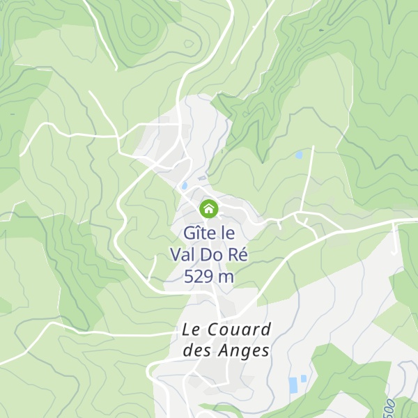 Map of Gîte le Val Do Ré