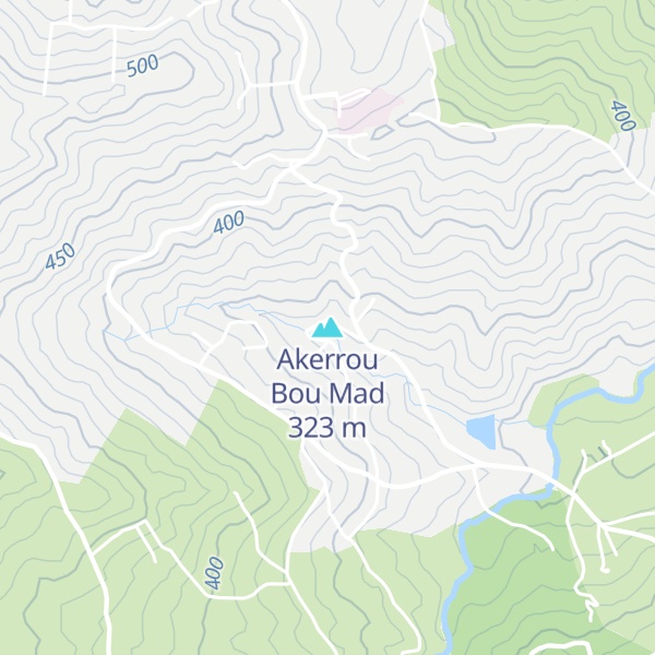Map of Akerrou Bou Mad