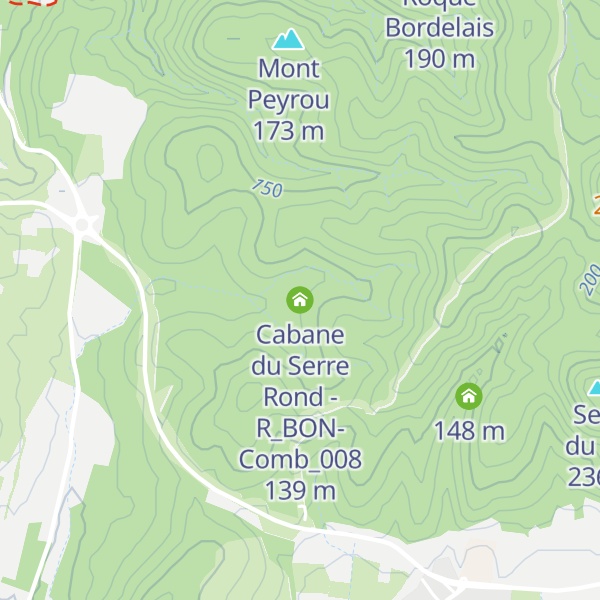 Map of Cabane du Serre Rond - R_BON-Comb_008