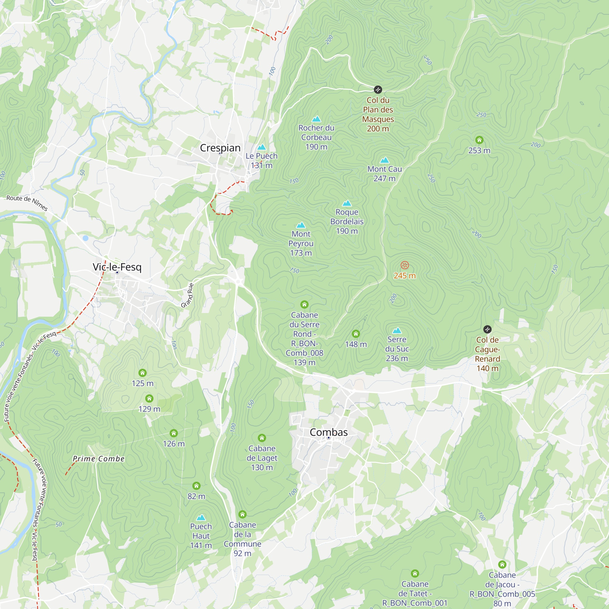 Cabane du Serre Rond - R_BON-Comb_008 map