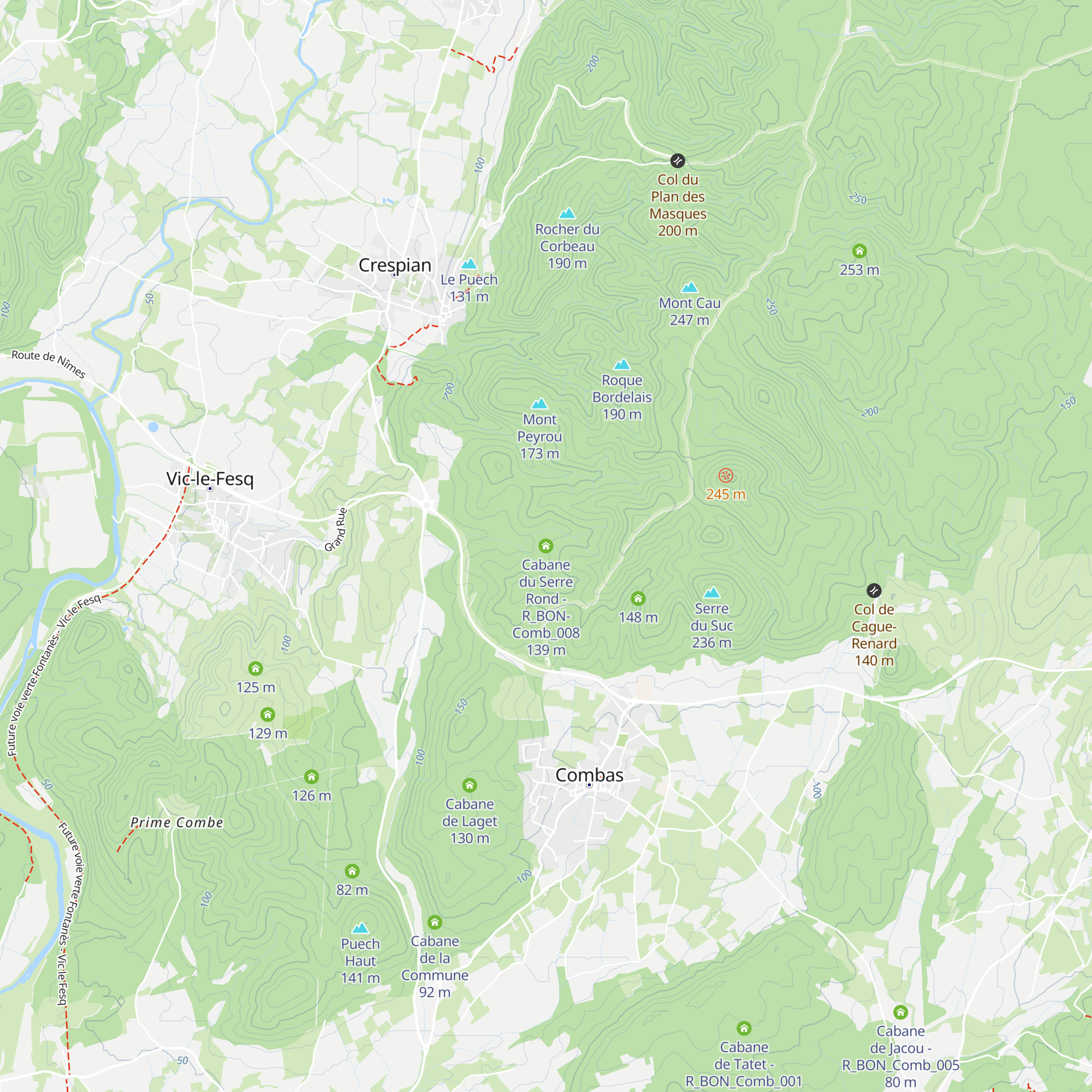 Cabane du Serre Rond - R_BON-Comb_008 map